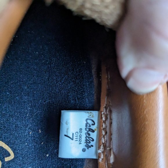 Cabela's Womens Size 7 Steel Shank Duck Boot Gum Shoes 82-0024 Slip On Brown - Picture 6 of 7